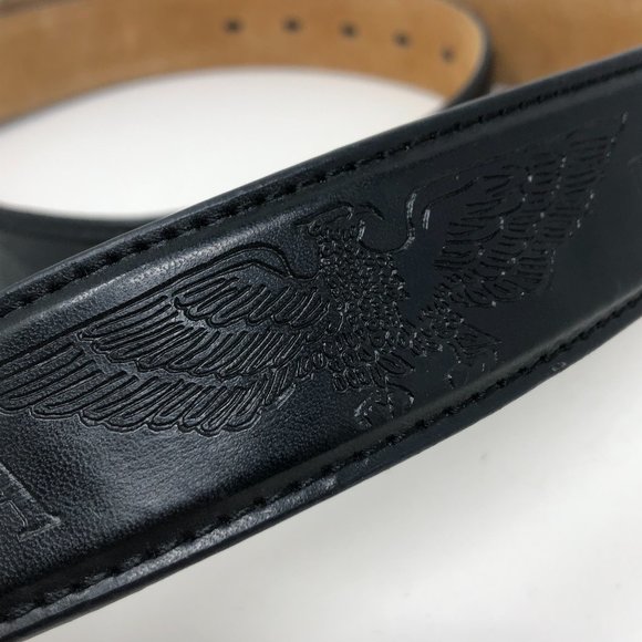 Unbranded USA Eagle Belt Black Silver Buckle - Picture 4 of 9